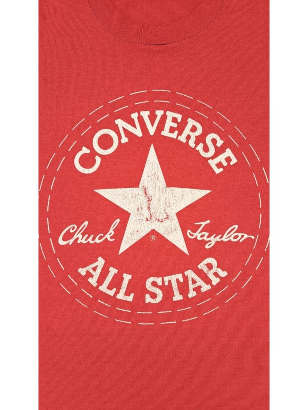 Vintage Converse All Star Chuck Taylor Red Graphic T-Shirt XXL Sneaker Star Logo - Picture 4 of 10
